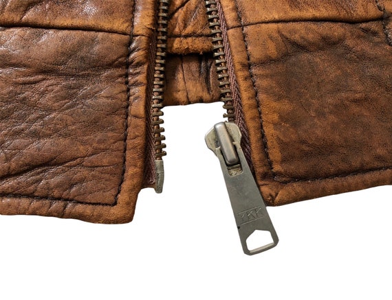 Veste Vintage Charles Chevignon Paris - Modèle 'Chattering Guns' Rouge - Taille M - Cuir - Années 80/90