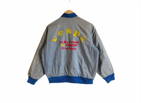 Vintage Piaggio Vespa Bomber Jacket Sun Faded