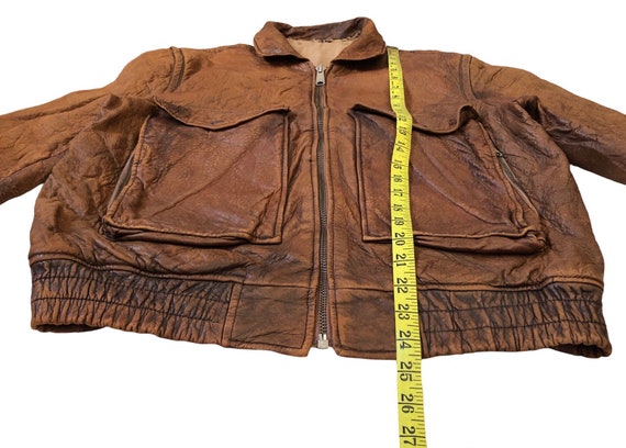 Veste Vintage Charles Chevignon Paris - Modèle 'Chattering Guns' Rouge - Taille M - Cuir - Années 80/90