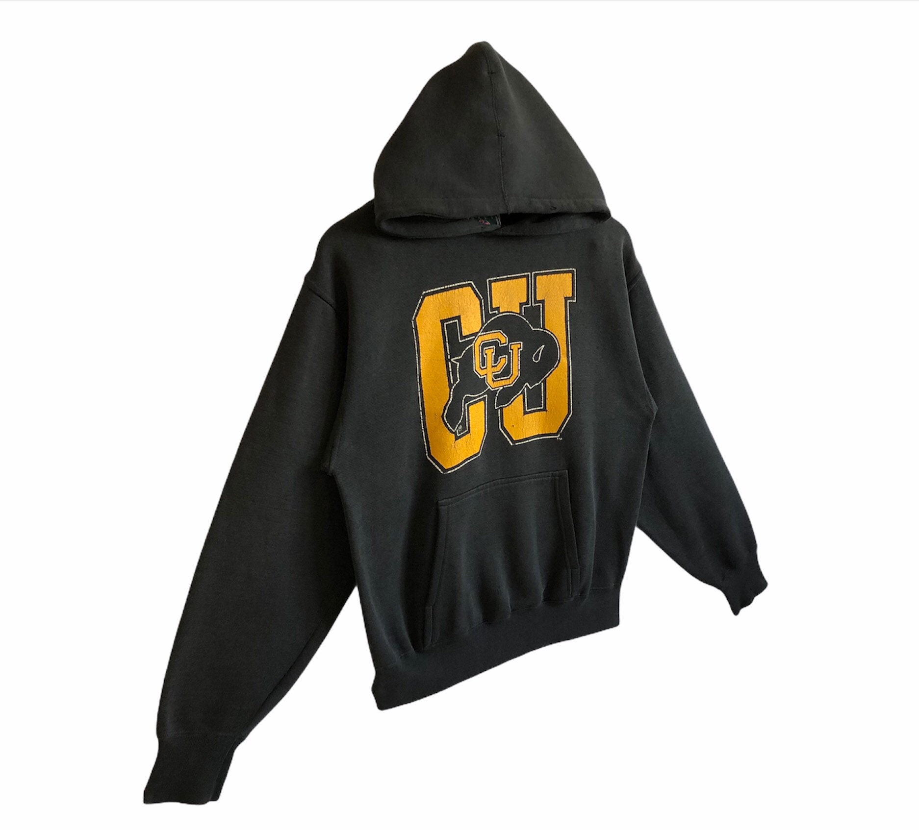 Vintage CU University Of Colorado Hoodie Sweatshirt Etsy