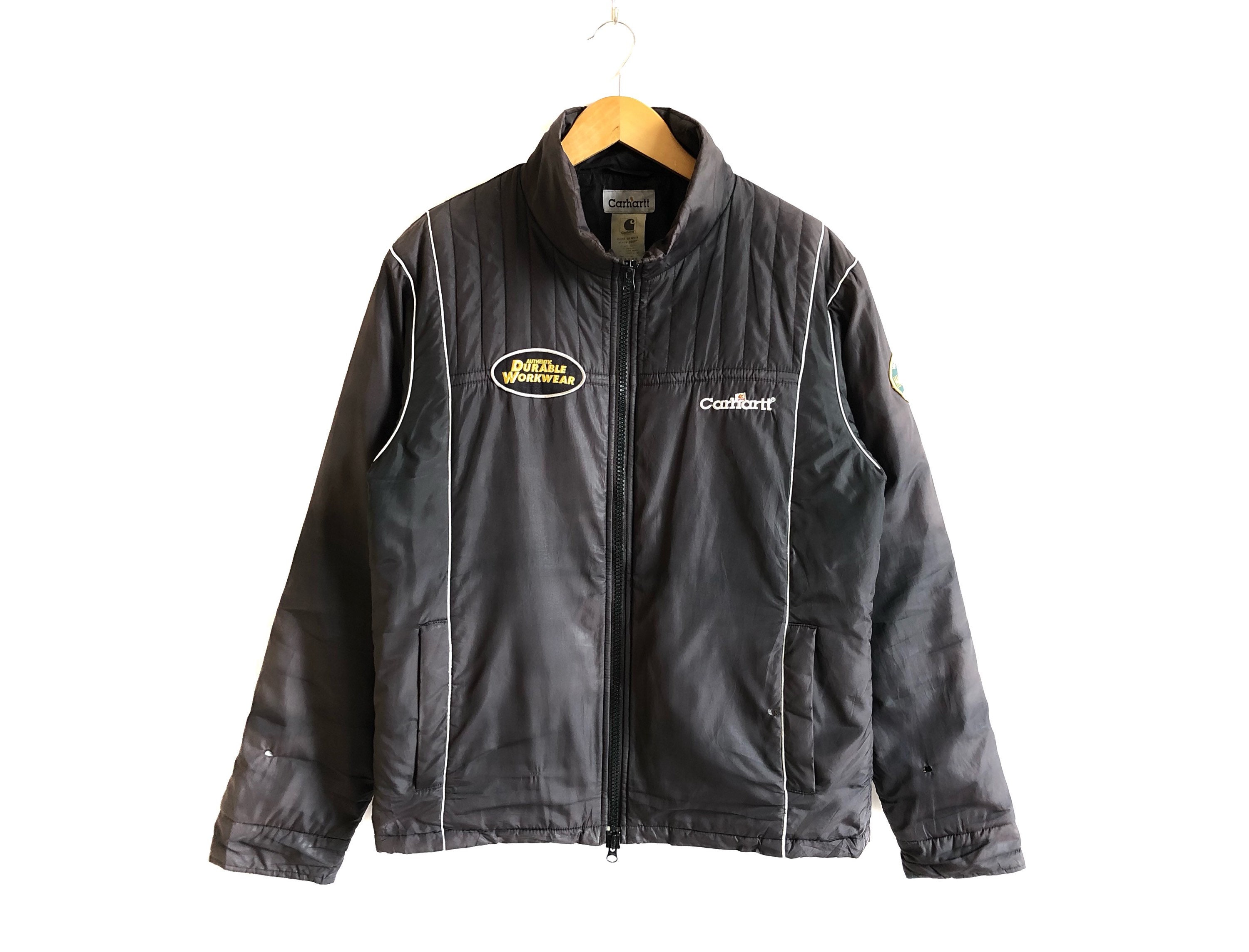 Vintage Carhartt Hard at Work Jacket Distressed Etsy UK