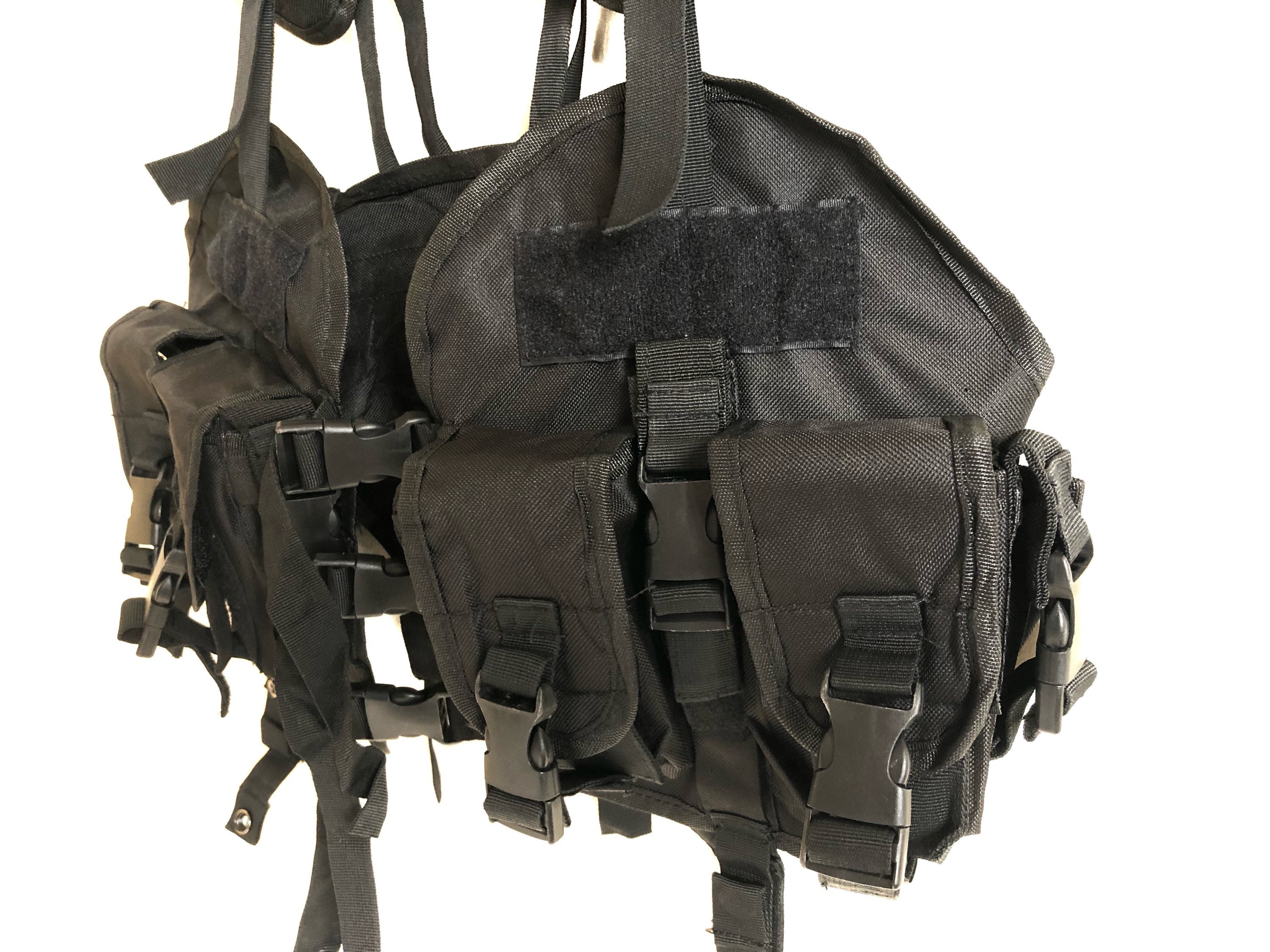 Vintage Multi Pockets Tactical Vest Etsy