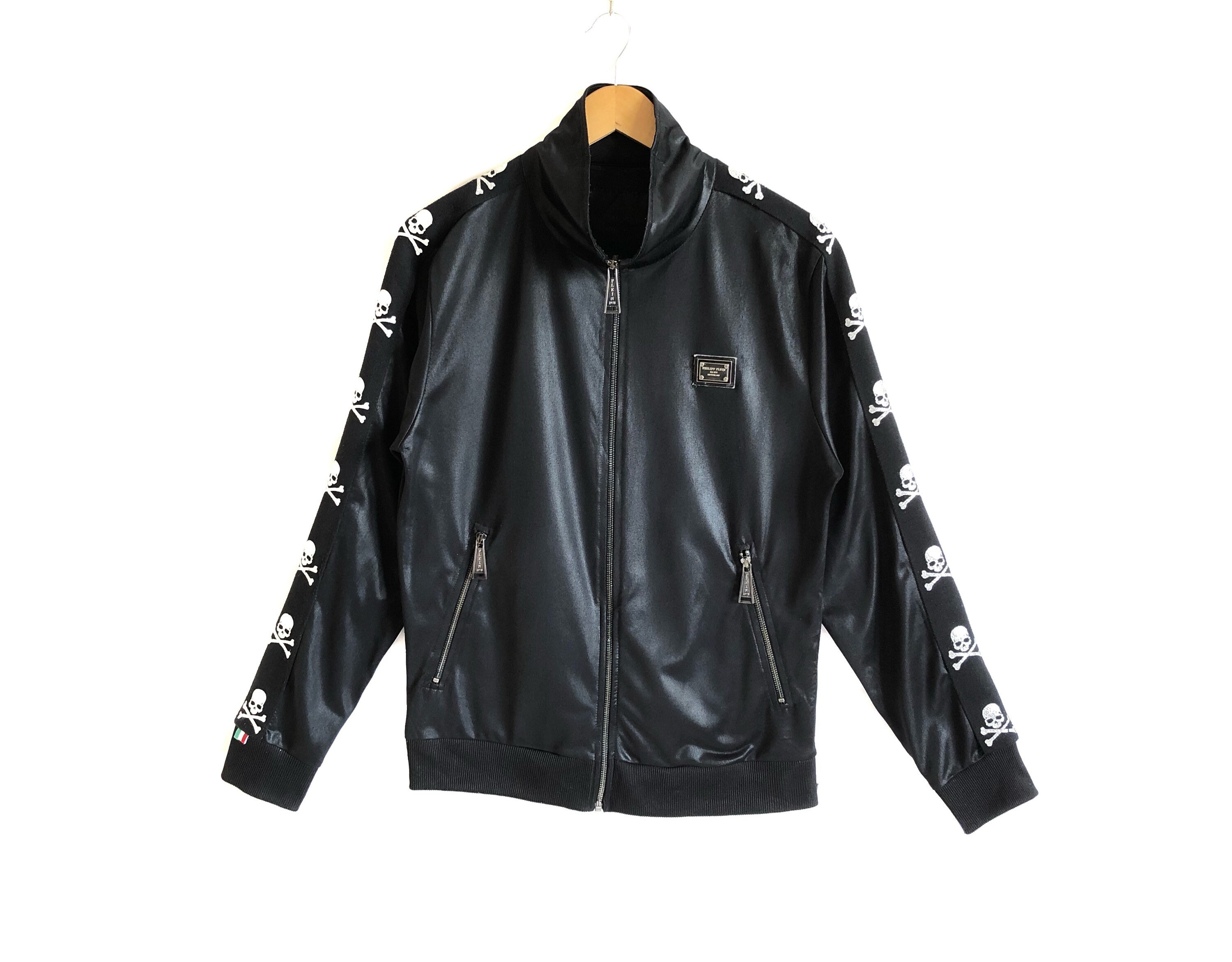 Philipp Plein Homme Skull Side Tape Track Top Jacket - Etsy