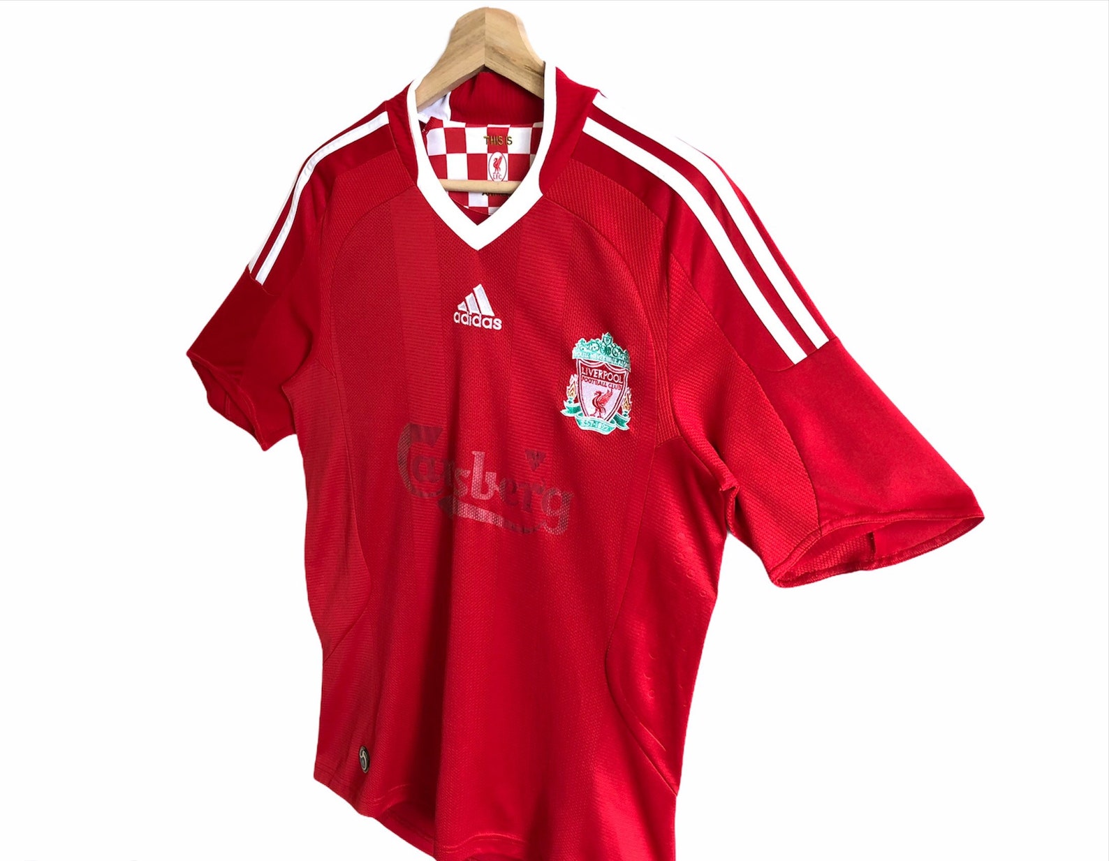 Adidas Liverpool FC Carlsberg Home 2008/09 Shirt Jersey Etsy