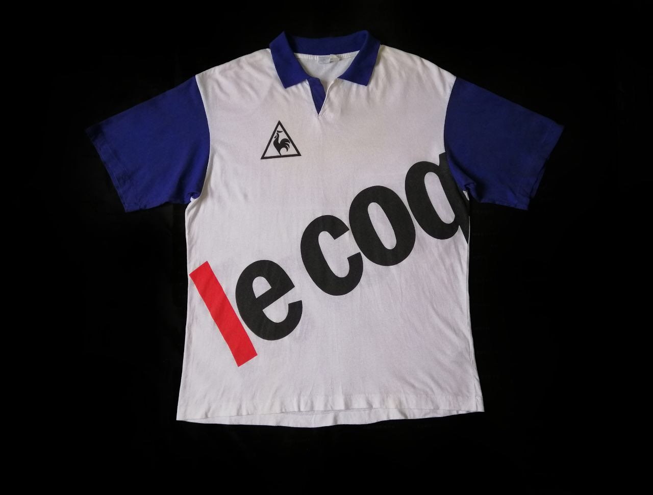 Vintage 80s Le Coq Sportif Big Logo Spell Out Polo T-shirt - Etsy Sweden