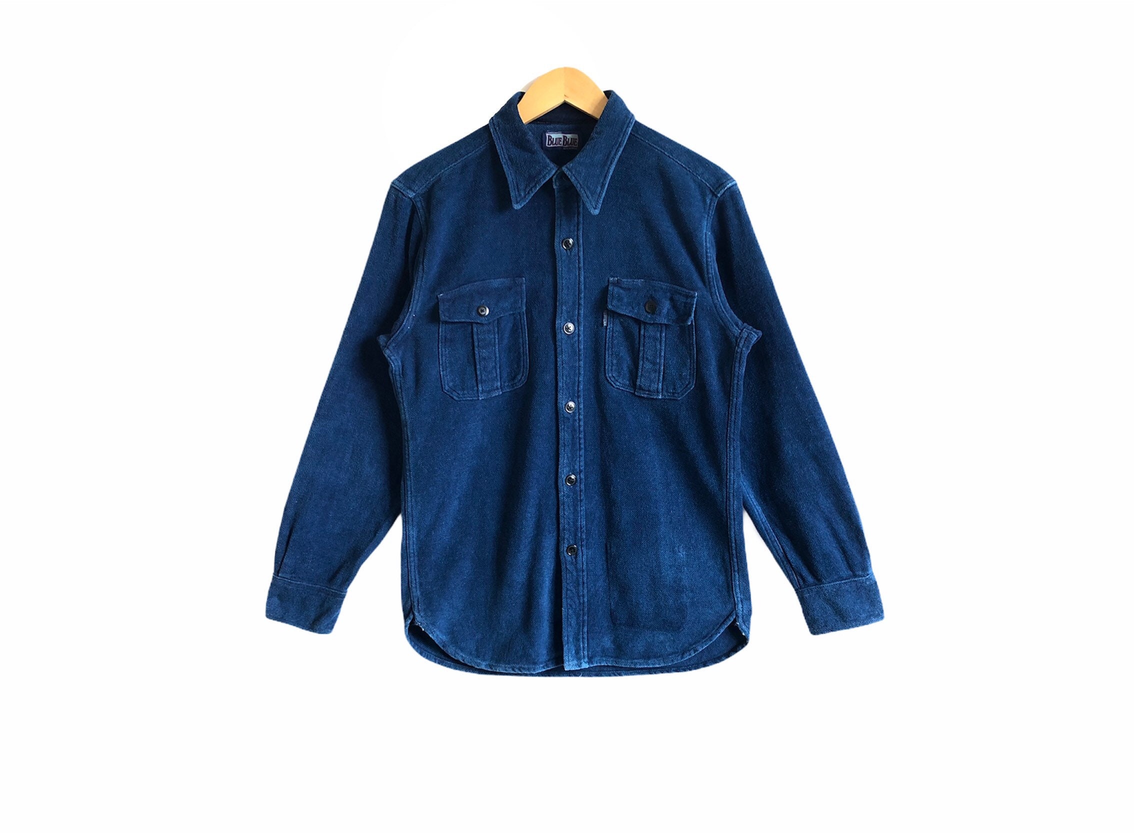 Blue Blue Made by Seilin Hollywood Ranch Market Indigo Button up