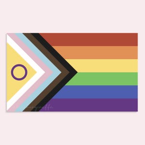 STICKER Progress Flag 10 Stück, queer Sticker Paket