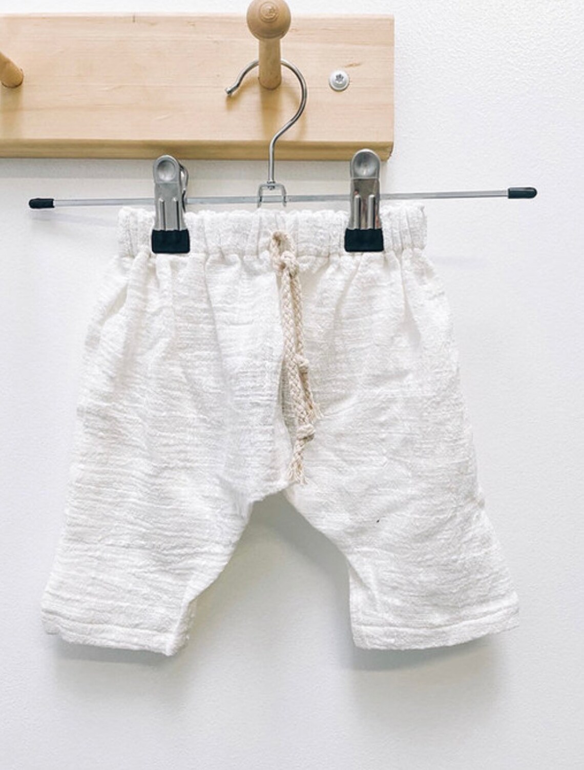Baby/toddler White Unisex Cotton Muslin Linen Harems Pants Etsy Australia