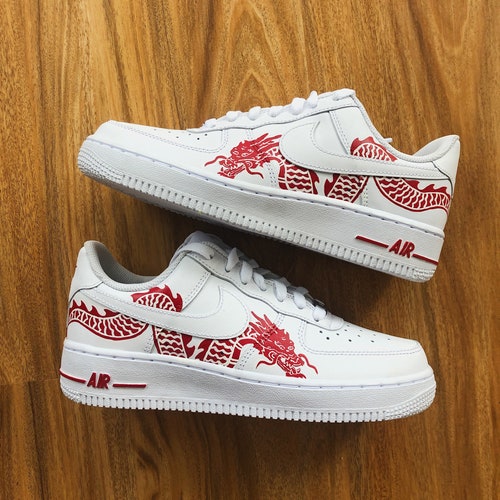 Custom Sneakers Nike Air Force 1 Red 