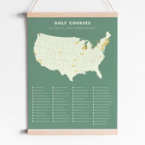 Printable Golf Course Map Golf Course Poster, Golf Digital Download ...