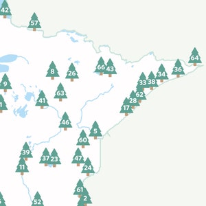 Map of Minnesota State Parks Download (8.5x11 Print at Home ...