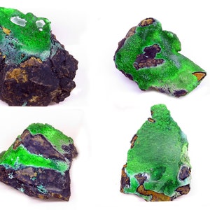 TOP GREEN CONICHALCITE mineral specimens from Spain (One mineral). Available in various sizes 2 to 4cm.