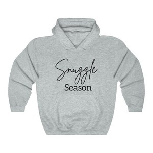 Pullover Hoodie Snuggle Season Graphic Hoodie Unisex Heavy Blend Hooded ...