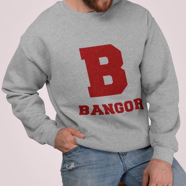 Shrink Next Door - Bangor, Maine As seen on TV - Bangor High School Spirit Heavy Blend Crewneck Sweatshirt