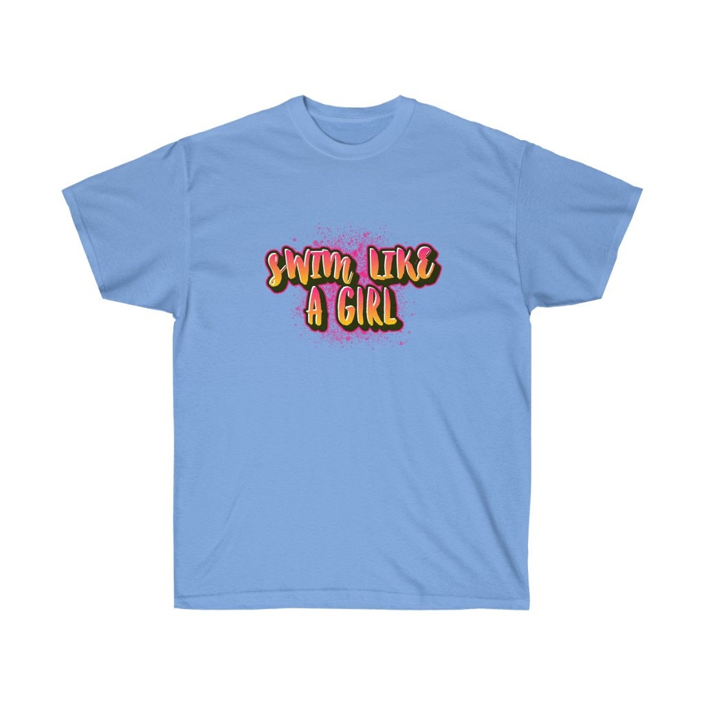 Swim Like a Girl Graffiti Style Swim Team Shirt Empowered - Etsy