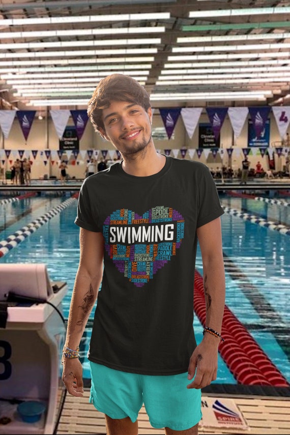 Camiseta de natación Equipo de natación de amante - Etsy