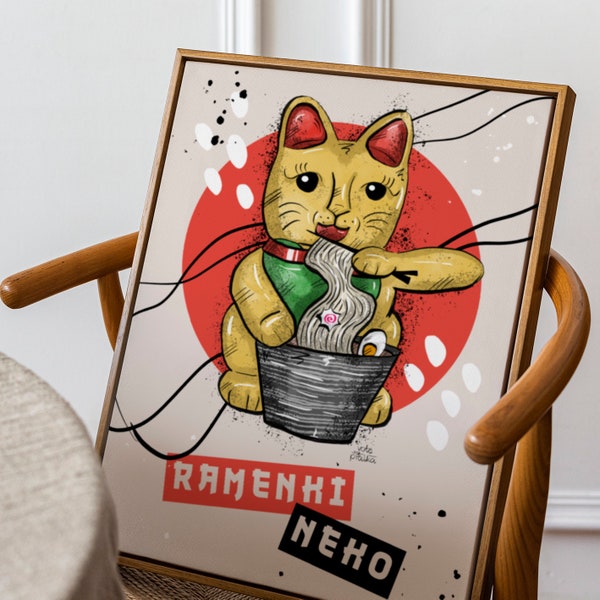 plakat RAMENKI - NEKO