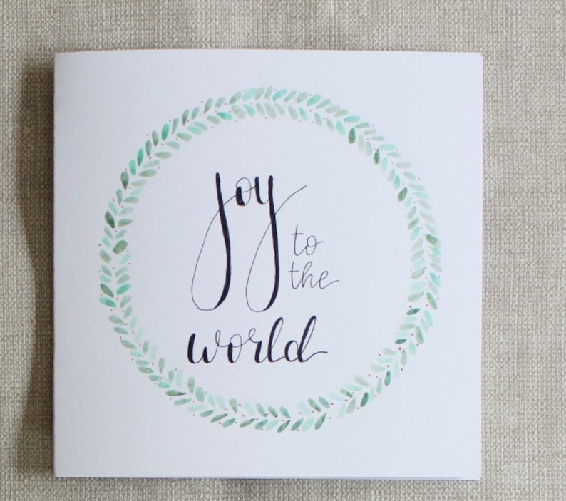 Set of 6 Handmade Christmas Cards