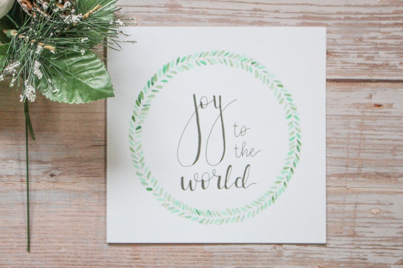 Set of 6 Handmade Christmas Cards