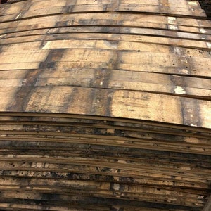 Authentic Whiskey Barrel Staves- 5 pack multiple sizes and options to choose from. FREE SHIPPING