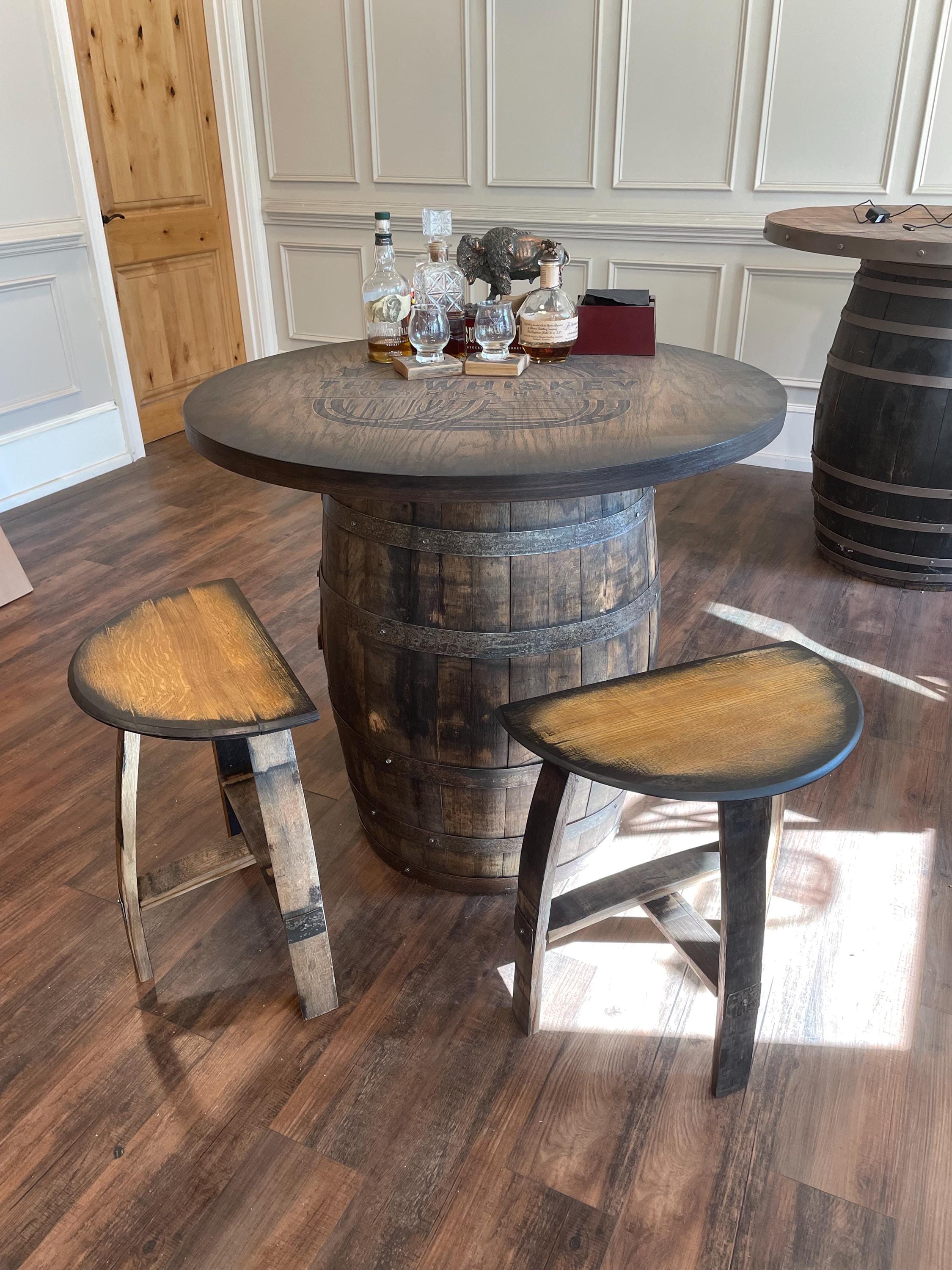 Wine Barrel Bar Stools