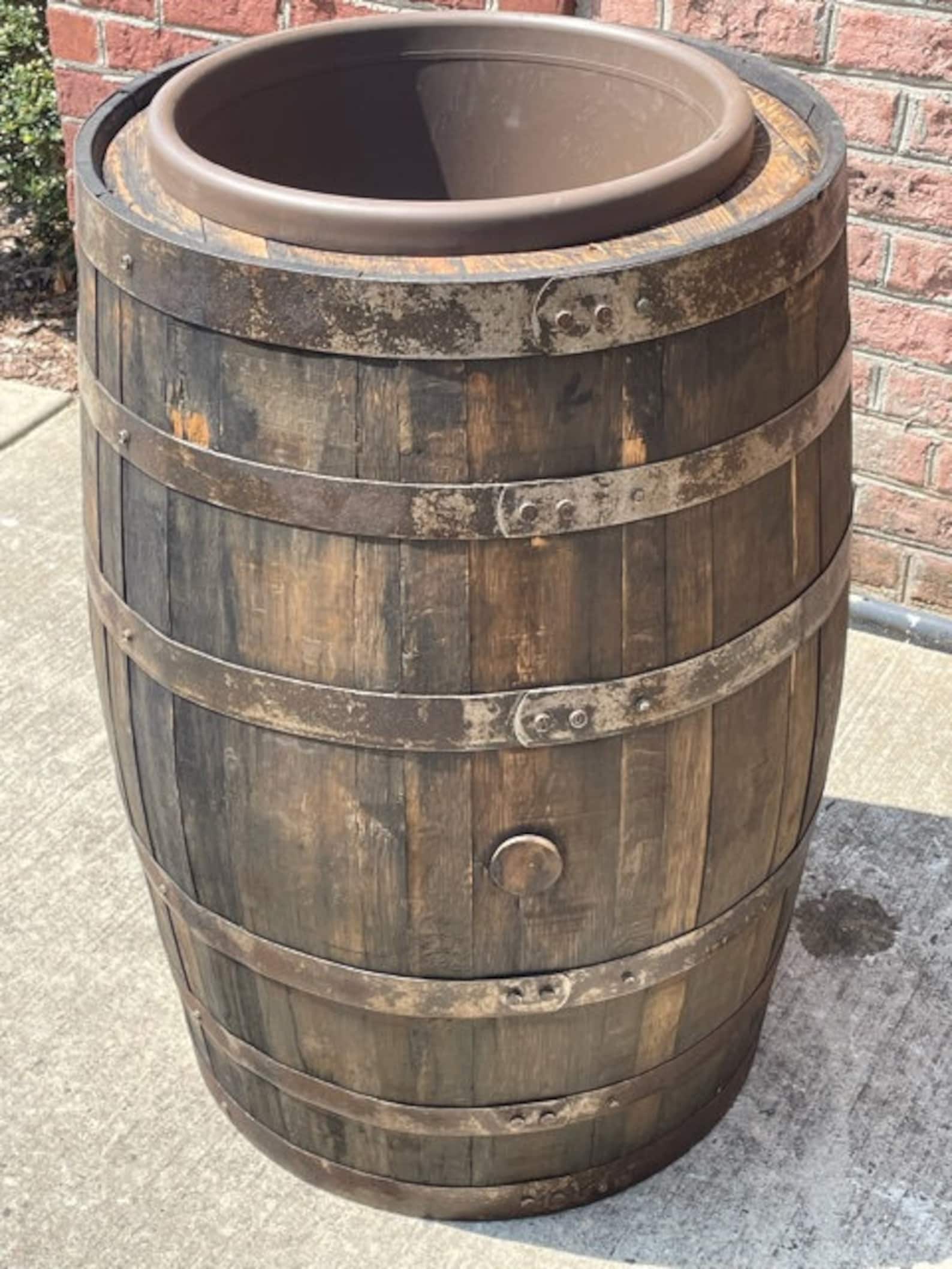 Authentic Whiskey Barrel Planter Etsy