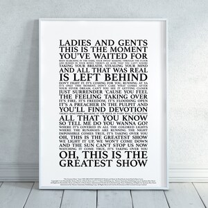This Is Me The Greatest Showman Song Lyrics Print Official Etsy