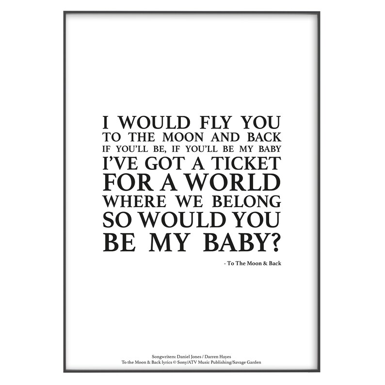 To The Moon And Back Lyrics