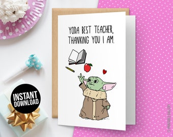 Download Yoda Best Teacher Etsy