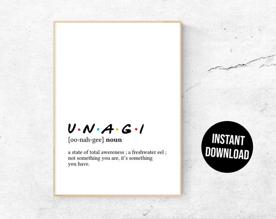 Unagi Jpg Files Friends Svg Friends Digital Download Unagi Gifts Ross Geller Friends Tv Show Gift Pdf Friends Tv Show Clip Art Embellishments Safarni Org