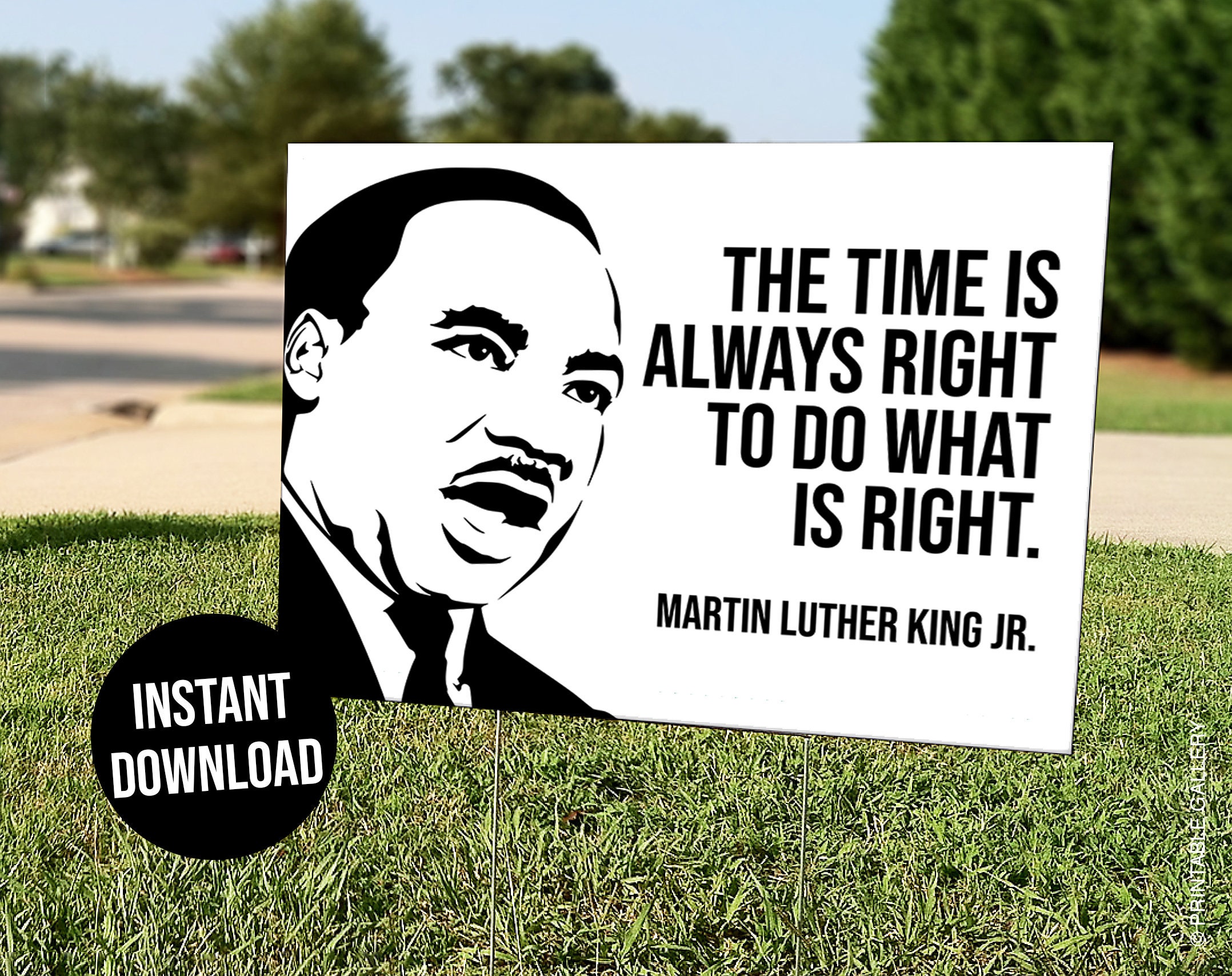 martin luther king jr day sign