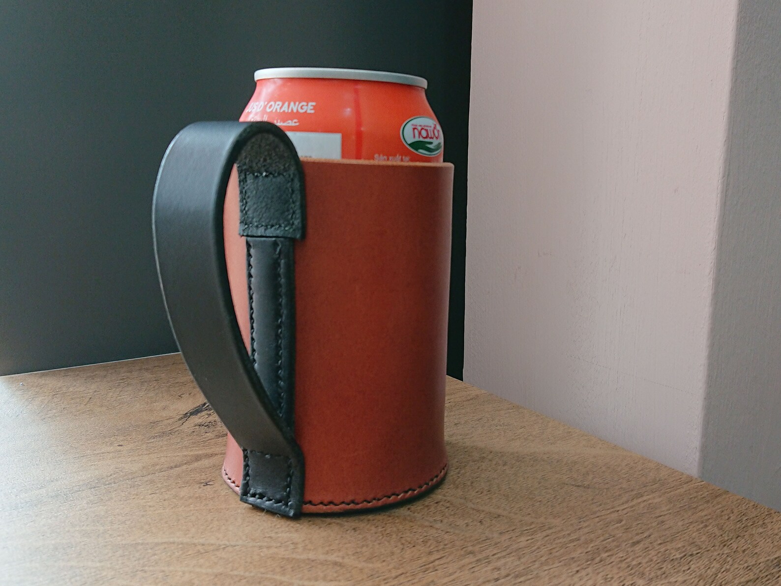 Leather Cup Holder for Cans Can Cozie Can Koozie Beer Etsy
