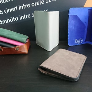 Funda para pasaporte con bolsillos interiores y dos ranuras para tarjetas, billetera de viaje de cuero, billetera de cuero, billetera de cuero para pasaporte