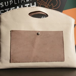Elegant leather handbag, leather briefcase, women&#39;s leather bag, leather hand briefcase, women&#39;s professional top handle bag