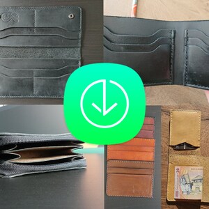 Puede incluir: Cuatro estilos diferentes de carteras de cuero, incluyendo una cartera negra con cremallera, una cartera negra de doblez, una cartera marrón de triplez y una cartera marrón con un clip para dinero.
