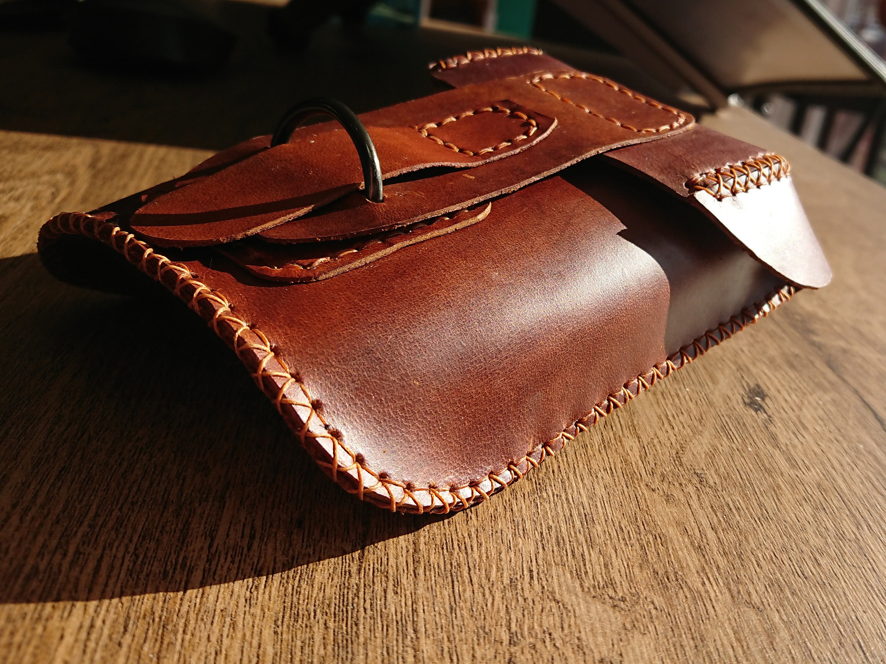 Leather bullet pouch leather tool pouch with easy access top Etsy