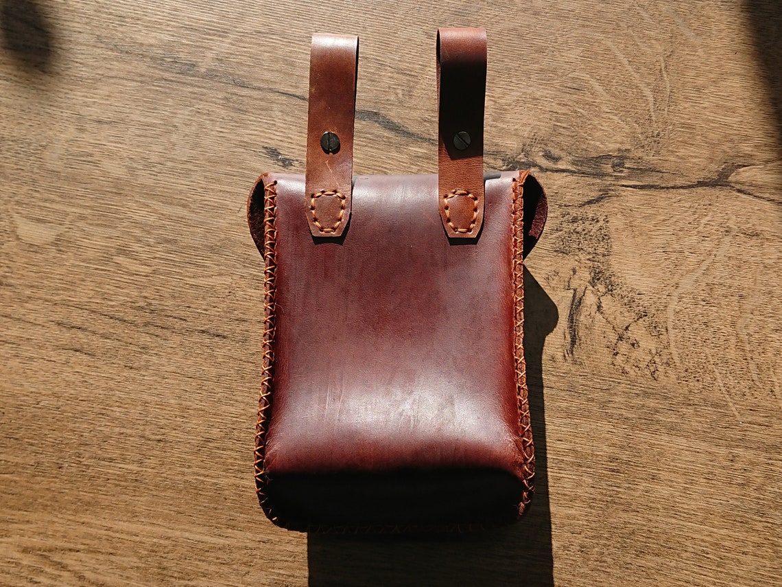 Leather Bullet Pouch Leather Tool Pouch With Easy Access Top Etsy