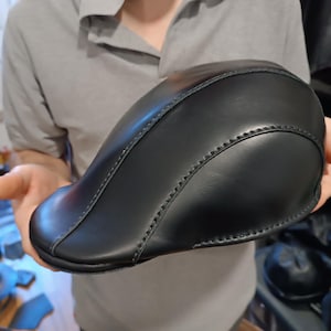 Leather flatcap (duckbill/gatsby hat) hat - Available for custom order only