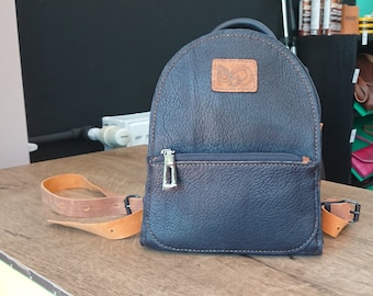 Leather backpack, small leather backpack, tiny leather bag, mini fashion backpack, leather schoolbag, leather bag for kids