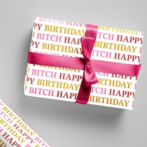 WRAPPING PAPER SHEET - HAPPY BIRTHDAY YOU LITTLE SHIT – Full