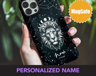 Personalized Zodiac iPhone Case, Custom Name, iPhone 15 | 14 | 13 | Plus | Pro | Max | Mini, MagSafe, Astrology, Horoscope Birthday gift