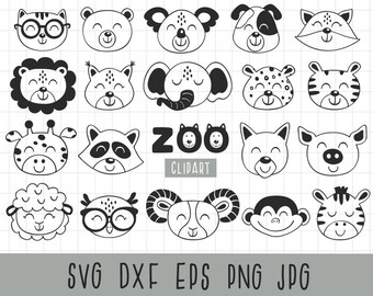 Download Animal Face Svg Etsy