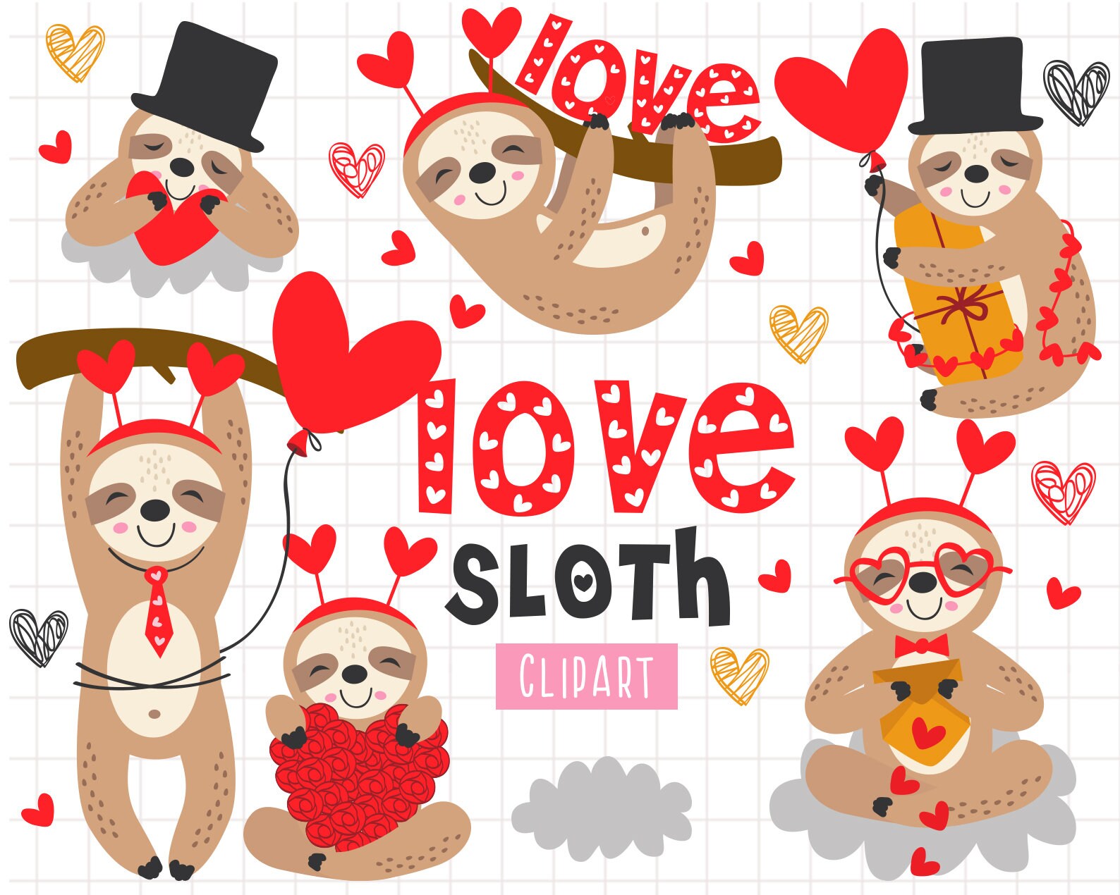 Download Sloth valentine svg Sloth svg files Sloth svg shirt Sloth ...
