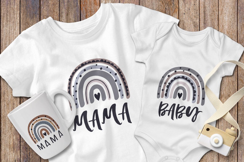 Download Rainbow mama svg Mama and baby svg Mommy and me svg Mama ...