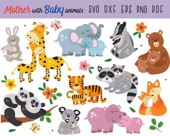 Download Mothers Day Svg Mother And Baby Clipart Baby Animal Svg Koala Etsy