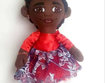 Muñecas afroamericanas, muñeca de piel marrón, juguete para niños, muñeca hecha a mano, muñeca OOAK, muñeca negra, recuerdo, juguetes para niñas