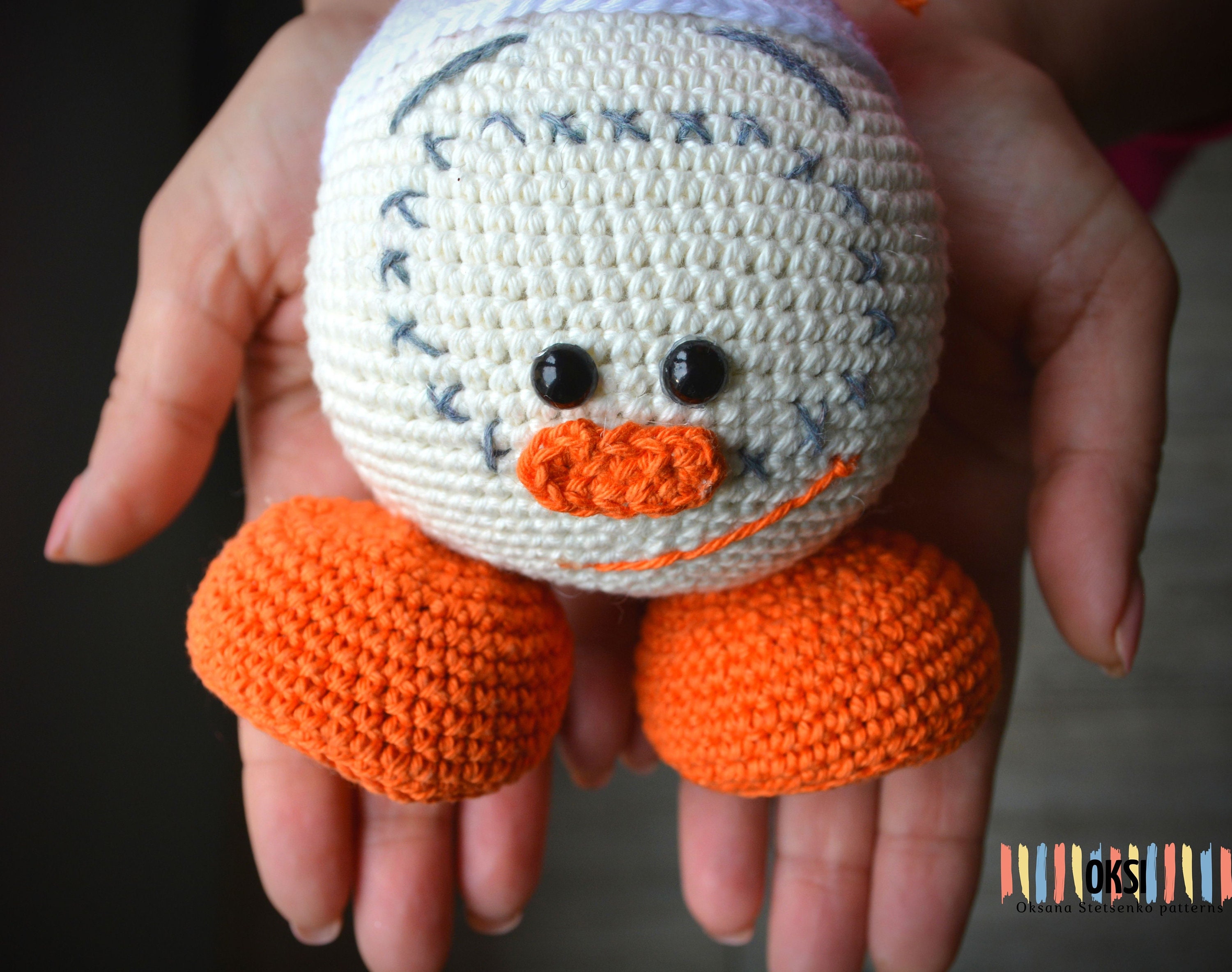 Snowball Crochet pattern PDF instanse Amigurumi toys Etsy