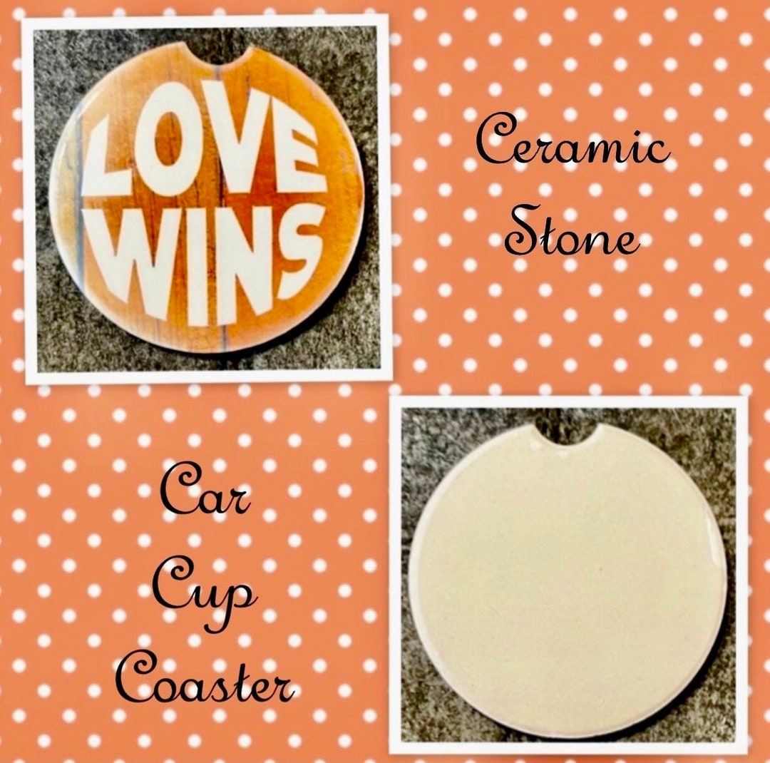 Car Cup Holder Coaster Ceramic Stone Car Cup Coaster Etsy