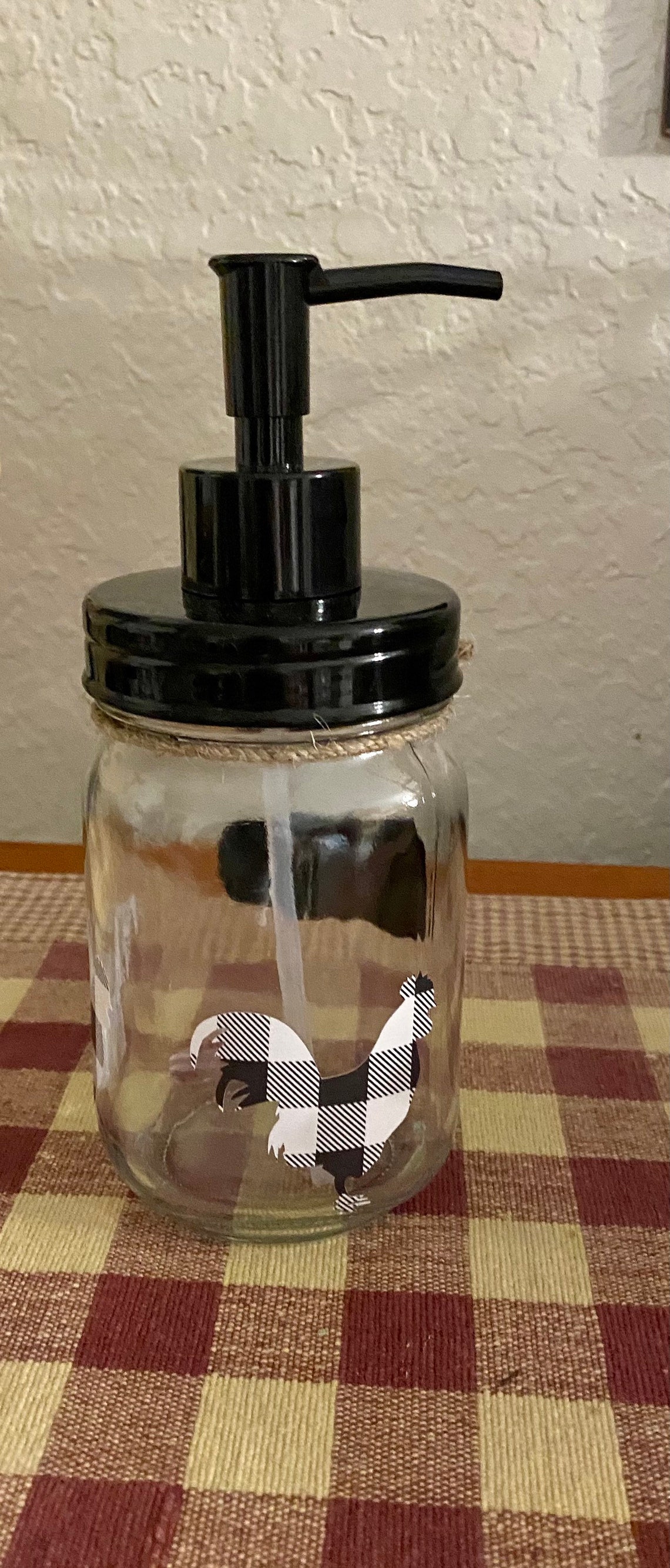 Farmhouse Dish Soap Dispenser farmhouse glass dispenser dish Etsy