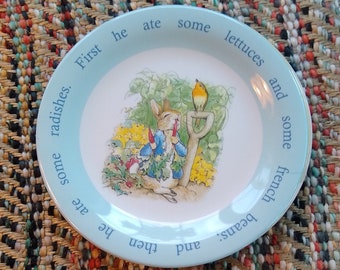 Pottery Barn Kids Melamine Plate Beatrix Potter